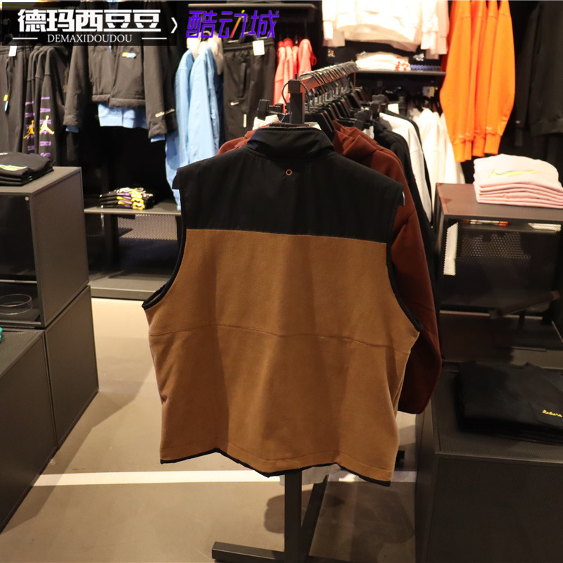 JORDAN男子防风抓绒保暖休闲运动立领梭织棉服夹克外套DC9662-010
