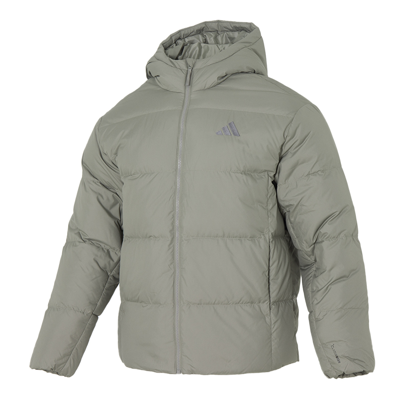 Adidas阿迪达斯男装2025冬季新款BASIC DOWN JKT连帽羽绒服KC2479