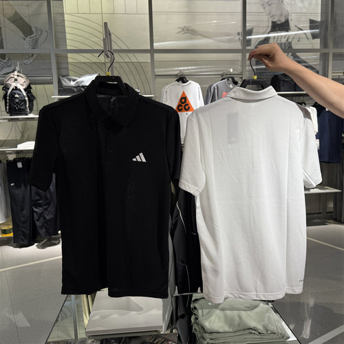 Adidas阿迪达斯短袖男POLO衫高尔夫运动速干翻领T恤HR8730 HR8729