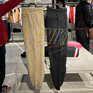 247 DX0548 专柜正品 NIKE耐克男针织彩绣大LOGO休闲运动收脚长裤