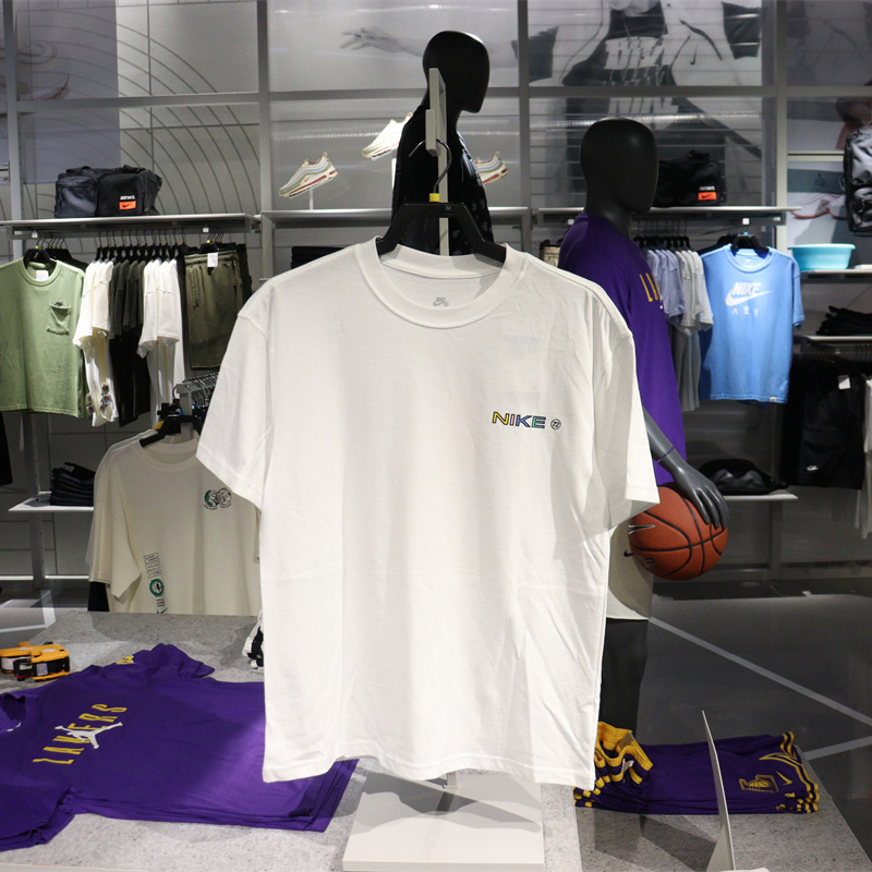 Nike/耐克 男针织印花SB滑板运动休闲舒适短袖T恤 DR7762-100-765