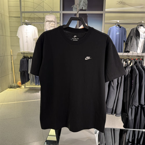 耐克NIKE男子夏季新款纯棉半袖休闲针织棉柔软宽松短袖T恤 IR8673