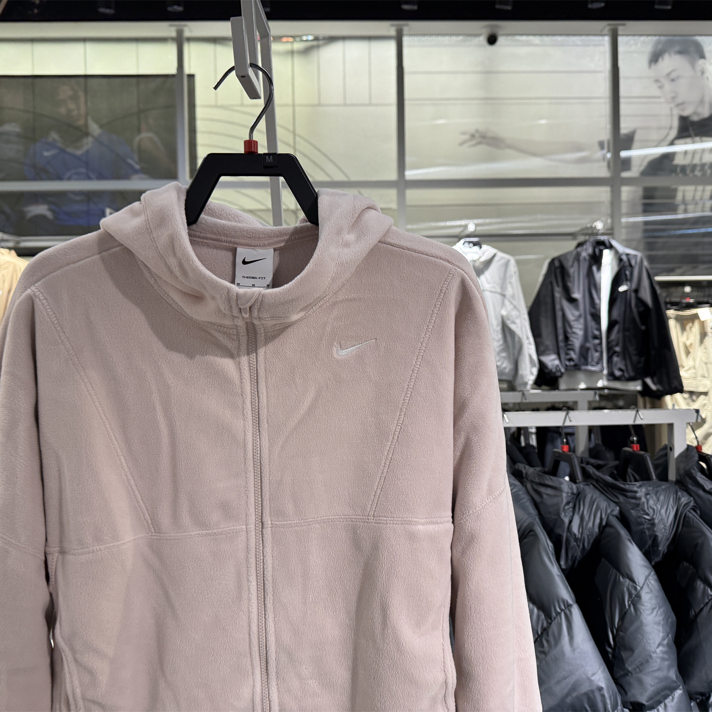NIKE耐克2025秋冬新款女子摇粒绒连帽外套户外夹克HV3699-667/010