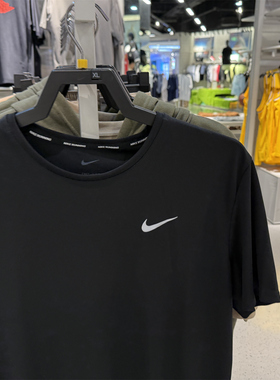 NIKE DRI-FIT UPF40+3M防紫外线 速干透气跑步短袖DV9316-010-677