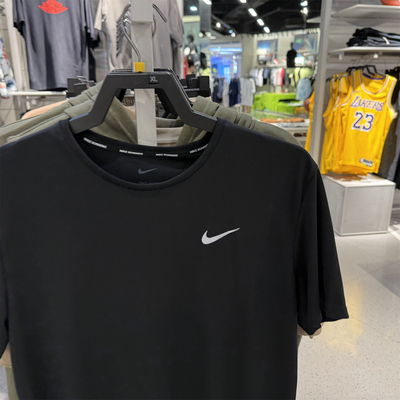 NIKE DRI-FIT UPF40+3M防紫外线 速干透气跑步短袖DV9316-010-677