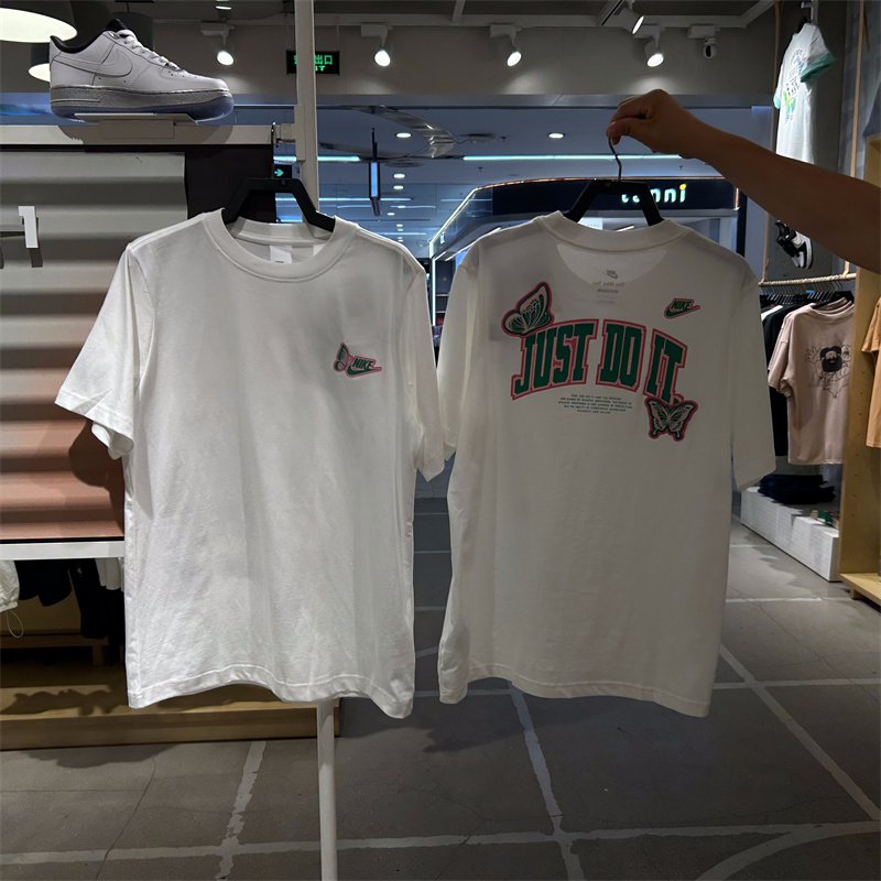 Nike/耐克蝴蝶印花圆领短袖T恤
