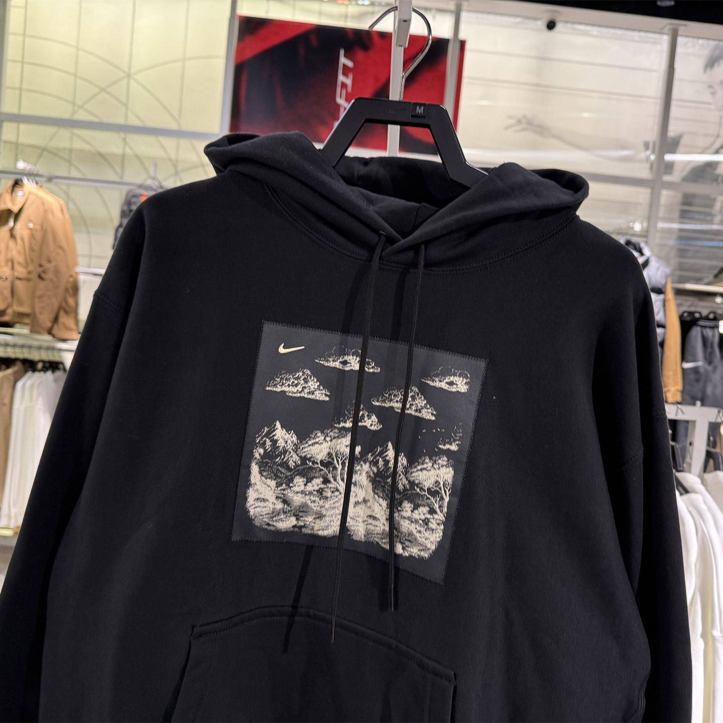 Nike耐克男子卫衣2025冬季新款加绒宽松针织连帽运动套头衫HV4115