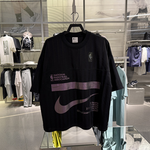 专柜正品耐克NIKE男子系列字母印花圆领短袖T恤 HM6327-010