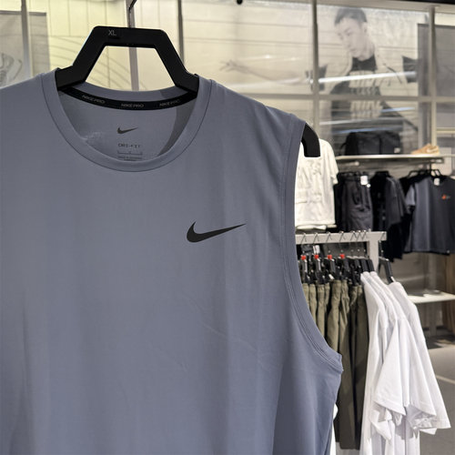 正品Nike/耐克男子休闲跑步运动训练健身速干透气无袖背心 CZ1185