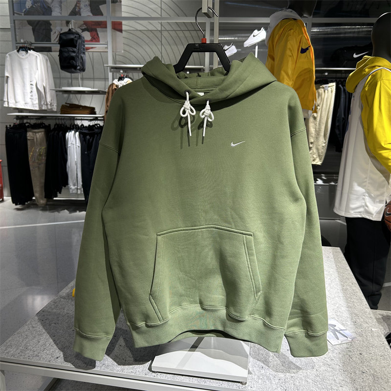 正品 NikeLAB 耐克男秋冬加绒休闲运动卫衣连帽套头衫 DX1356-386