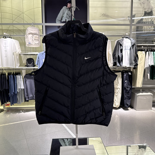 NIKE耐克女子羽绒背心休闲运动马甲轻便保暖冬季新款 IF5888-010