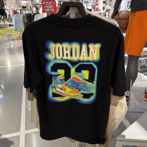 耐克/NIKE夏季新品JORDAN男子短袖运动宽松休闲纯棉印花T恤IF0620