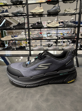 专柜正品skechers斯凯奇男黑武士透气轻便休闲跑步运动鞋 220530