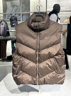专柜正品Nike耐克WINDPUFFER暖风女防风防泼水羽绒服马甲 HF7897