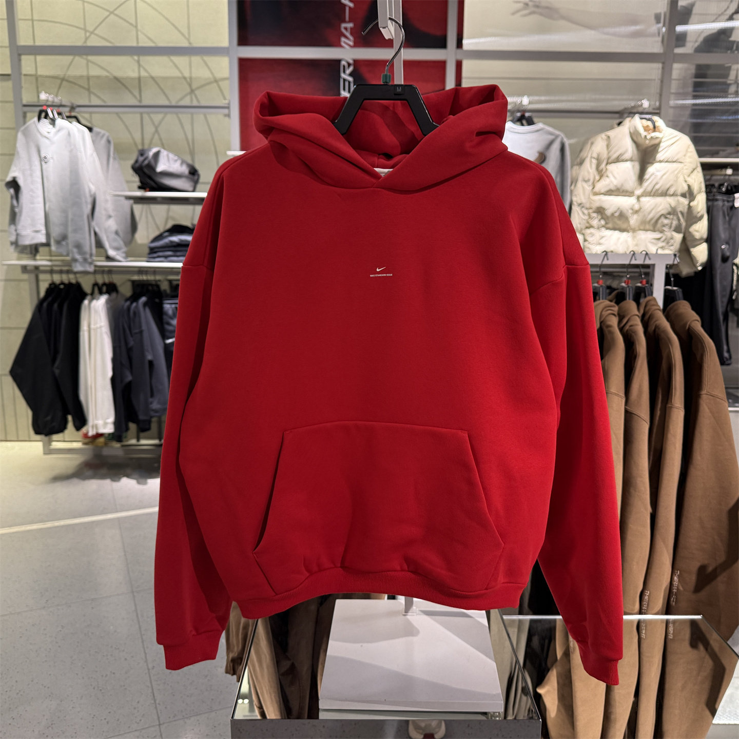 Nike耐克男加绒卫衣篮球新年款红色运动保暖连帽套头衫IM5919-657,运动服/休闲服装,运动卫衣/套头衫,淘宝优惠券,粉丝福利购,淘宝优惠卷