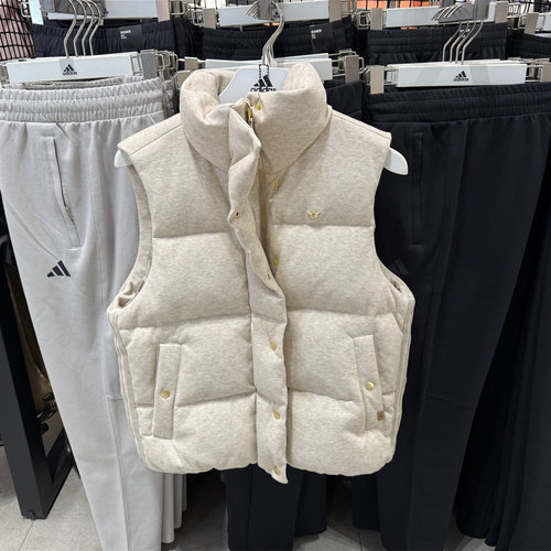 Adidas阿迪达斯三叶草 运动休闲加厚保暖羽绒马甲KS8495 KS6111