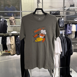 运动休闲宽松卡通印花纯棉T恤FV3748 2025夏新款 NIKE耐克短袖 男装