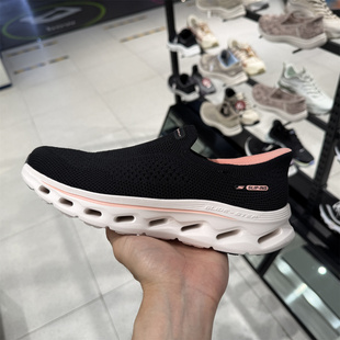 斯凯奇Skechers女缓震透气舒适休闲运动鞋百搭一脚蹬健步鞋125146