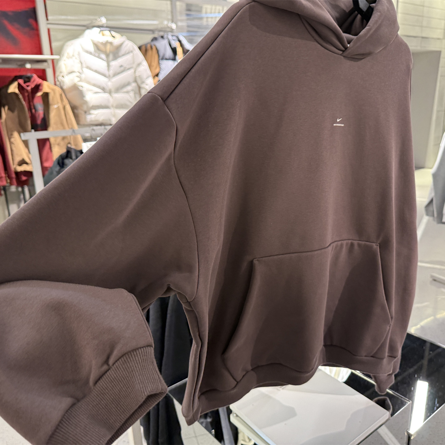 耐克男卫衣2025冬款宽松加绒保暖连帽篮球运动套头衫 IM5919-010