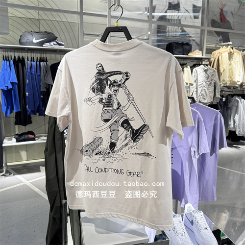 正品男子耐克ACG户外运动宽松半袖25年新款短袖T恤HJ0801-010-030