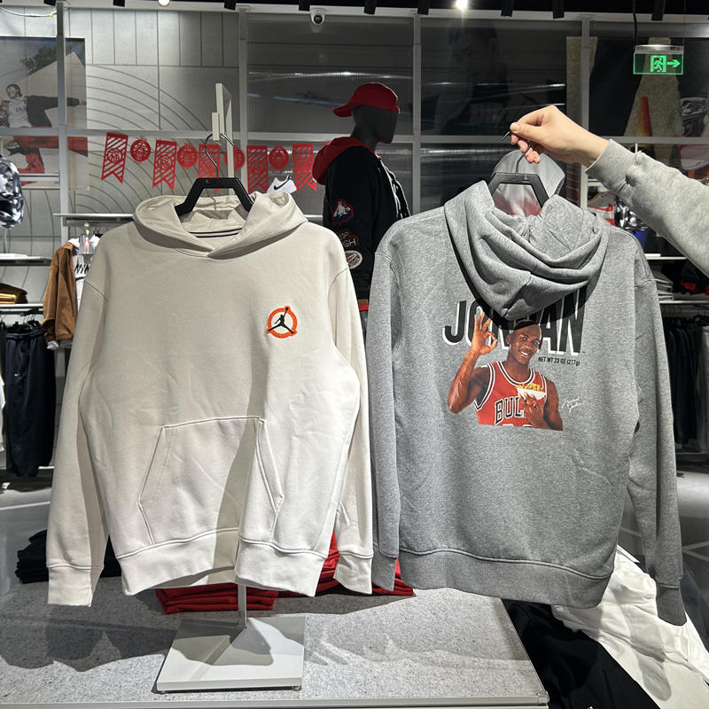 jordan加绒连帽套头衫男