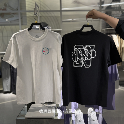 耐克Nike男子运动背标印花T恤