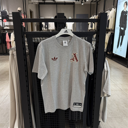 豆豆阿森纳足球休闲文化短袖T恤男子adidas阿迪达斯三叶草 JL6111