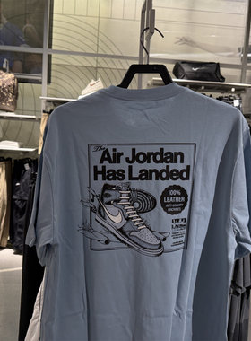 代购JORDAN耐克男子短袖夏季新款鞋子印花运动休闲T恤HQ8973-427