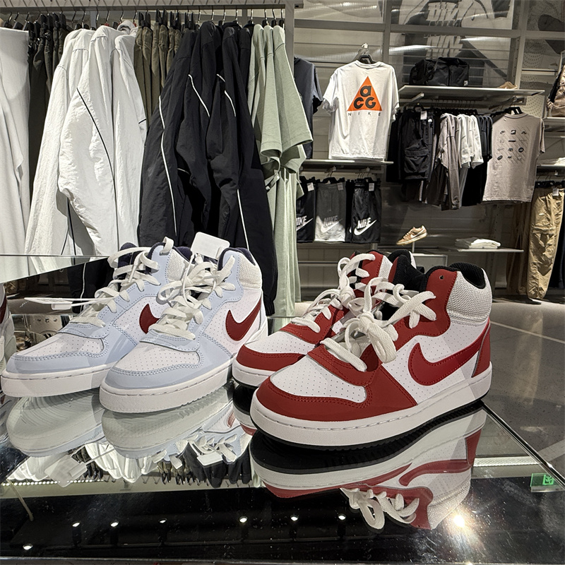 耐克Nike女子Court Borough Mid休闲复古运动高帮板鞋 FV8122