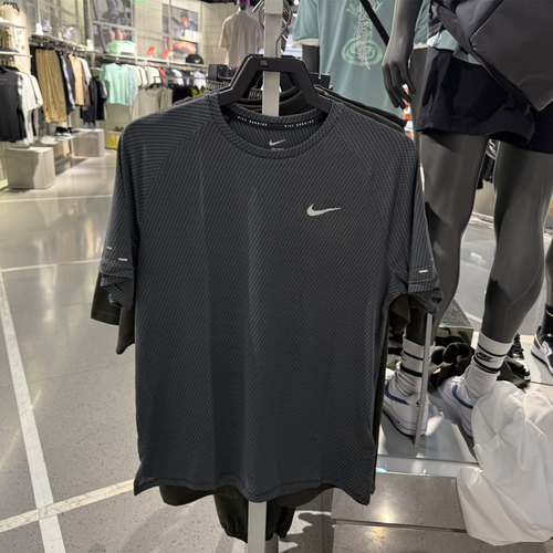正品代购NIKE耐克男子ASMDFSTRIDEJACQUARD运动休闲短袖T恤HV2208