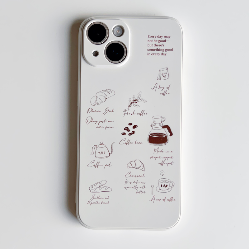 适用于苹果文艺线条咖啡3件包邮