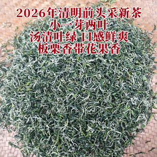 【2026新茶】恩施明前两叶一芽绿茶叶鹤峰茶毛尖一级高山小绿茶