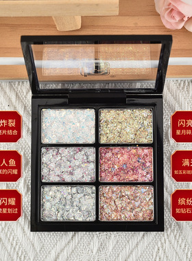 黛菲蓝茜亮片眼影啫喱贴脸亮晶晶闪爆彩色六一表演舞台化妆品