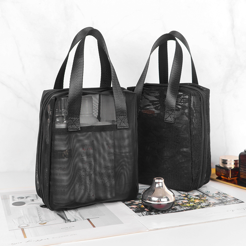 化妆包新款女便携式手提大容量洗漱包韩版化妆用品旅行出行收纳袋