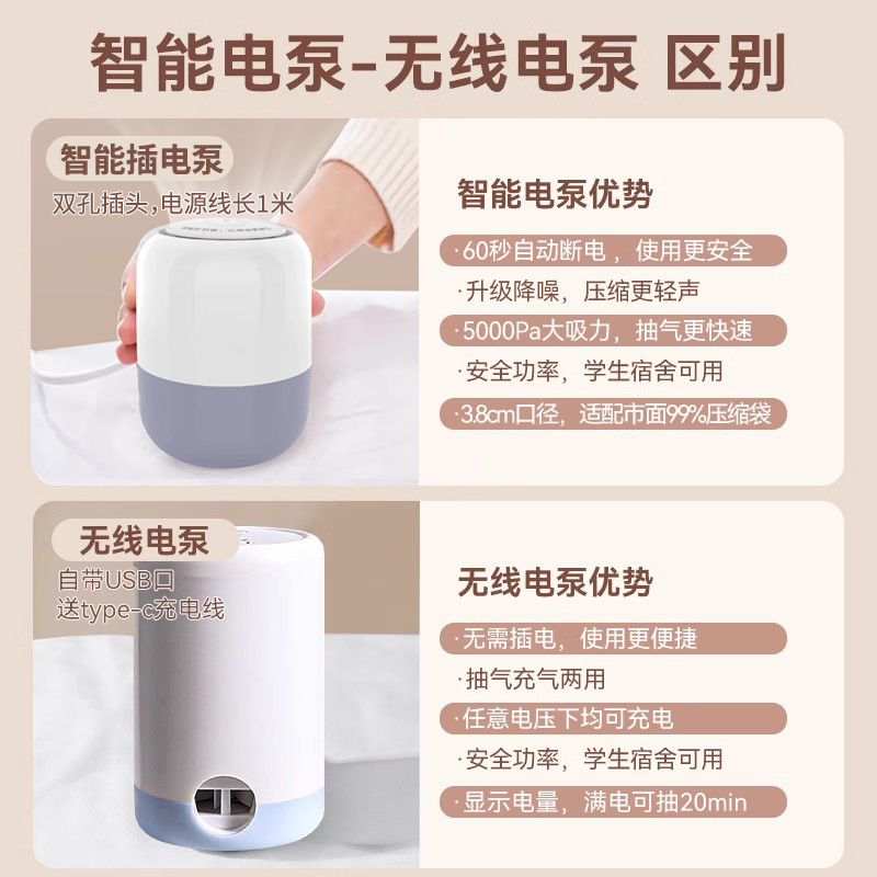 圣浪电动抽气泵压缩袋专用