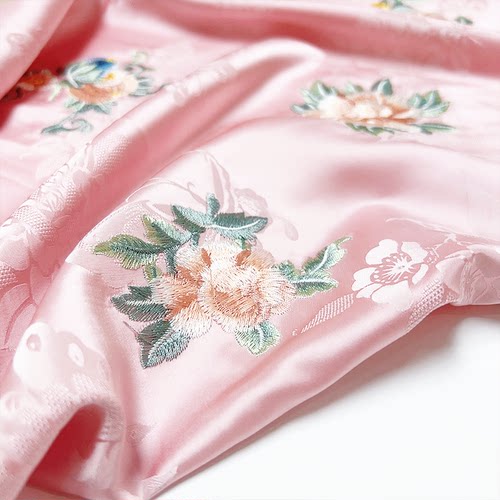 织锦缎提花面料中国风汉服面料