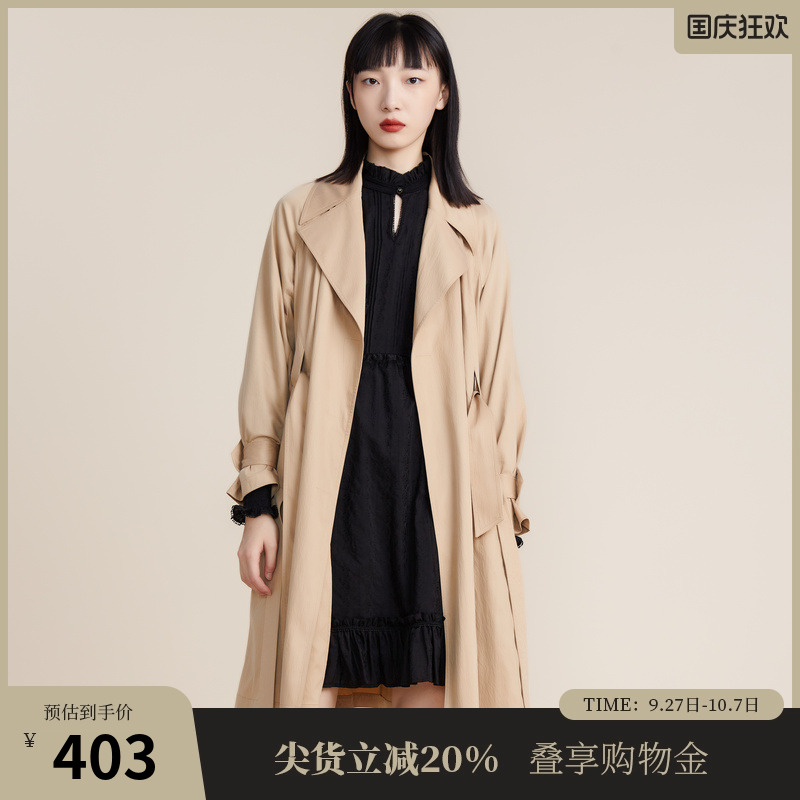 谜底风衣外套扣大天丝221me0087
