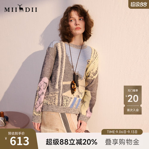 时髦圆领套头，百搭实穿，不限身材，含羊毛