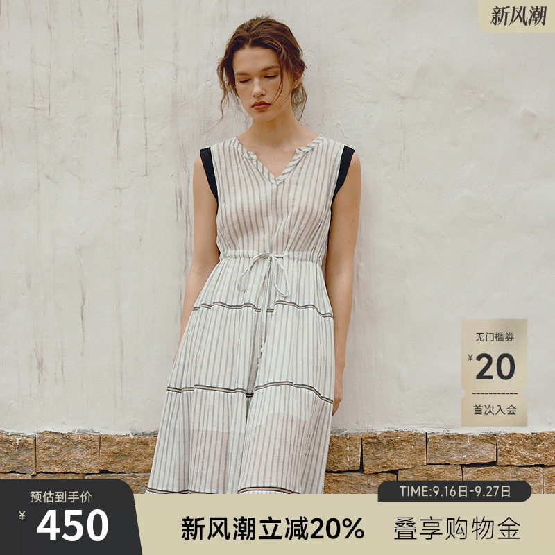 谜底复古冯大摆连衣裙图片