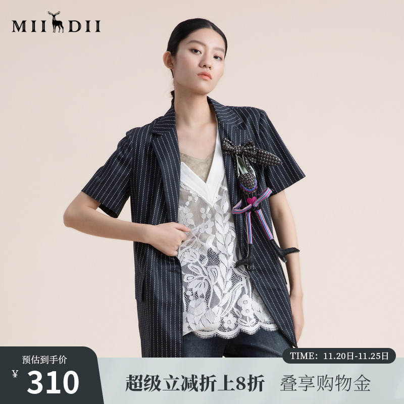 廓形西装谜底纯棉设计感小众