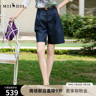 子25BMK5001 谜底A字型短裤 女士2025夏季 新品 百搭宽松高腰休闲裤