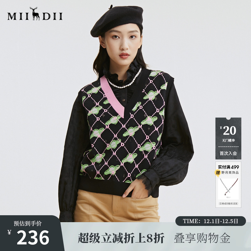 2022套头谜底针织衫女