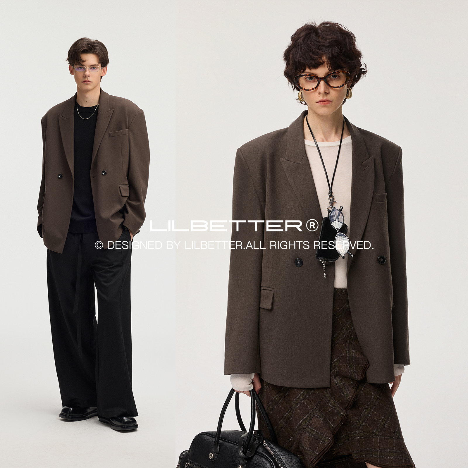 Lilbetter枪驳领抗皱TR西服外套