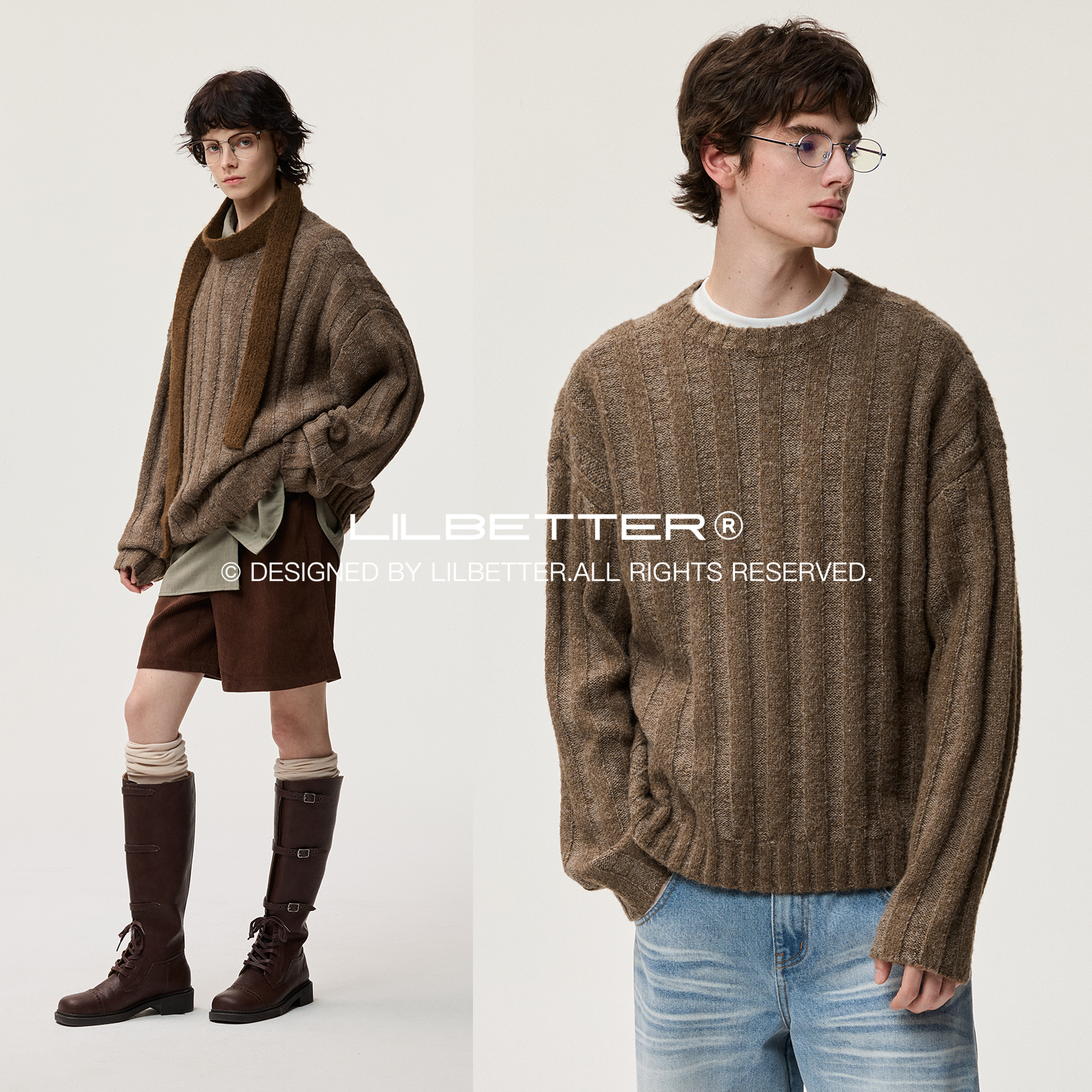 Lilbetter套头圆领毛衣