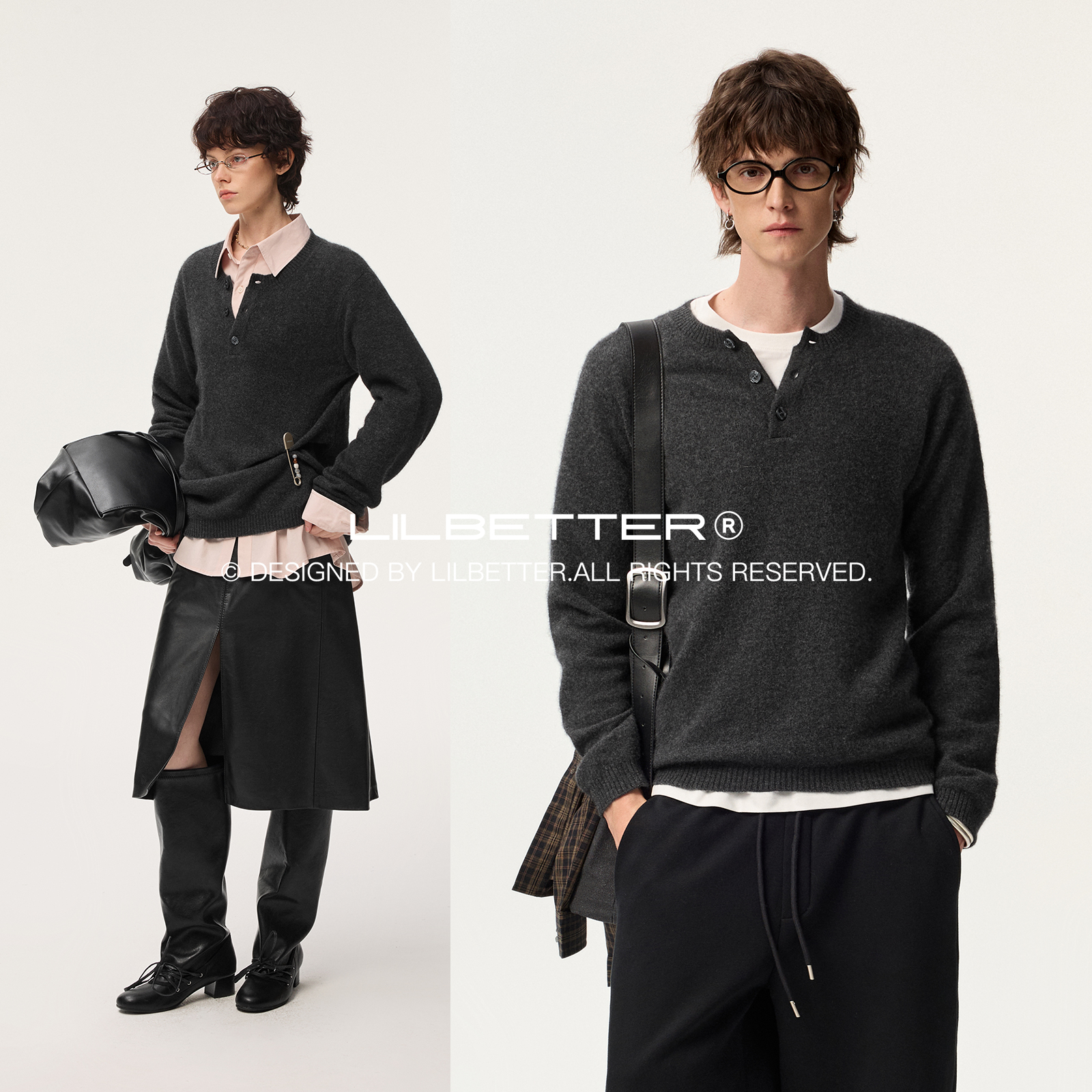 Lilbetter套头亨利领毛衣