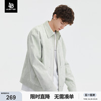 Lilbetter【何浩楠同款】外套男春秋潮牌仿麂皮衣服工装翻领夹克