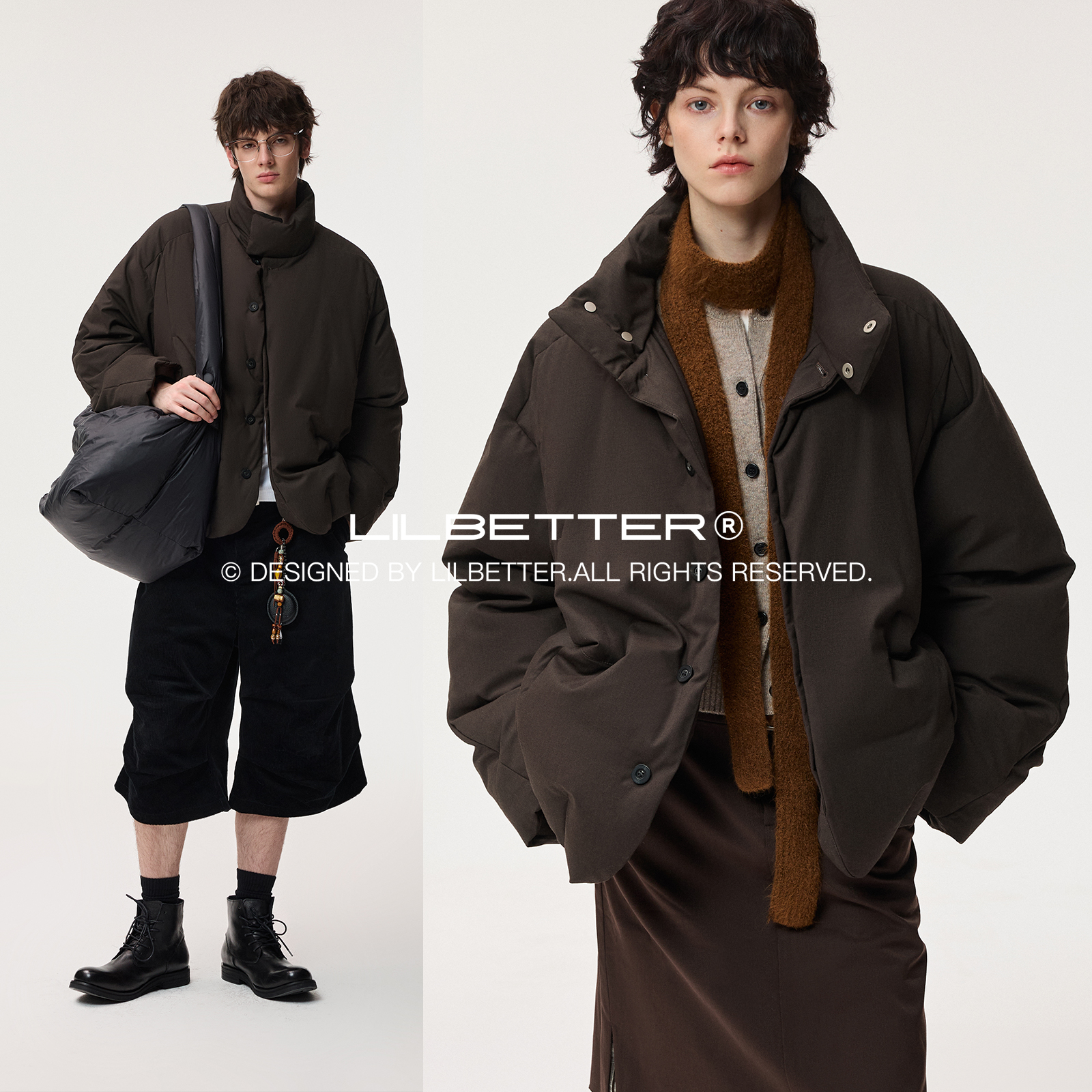 Lilbetter立领加厚羽绒服