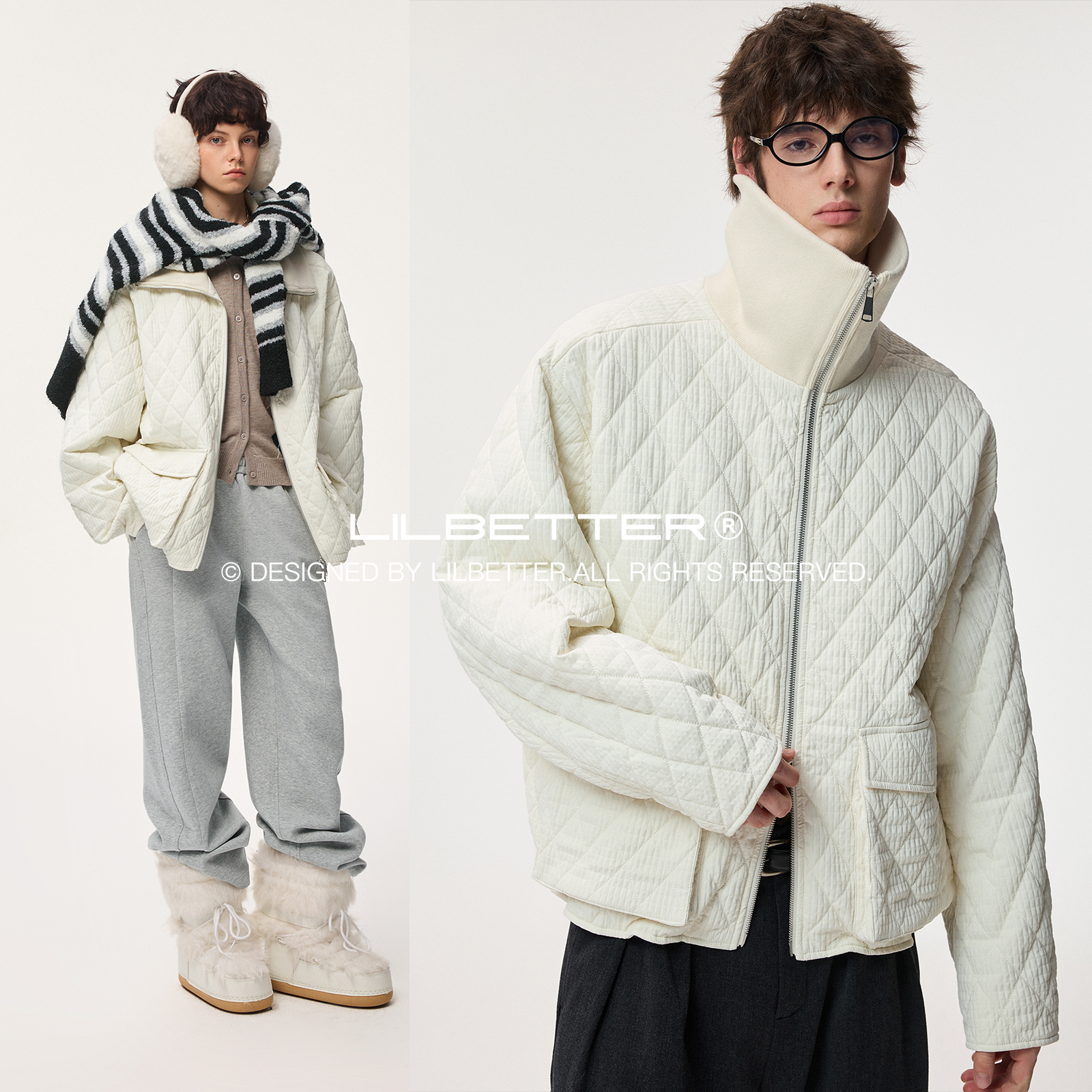 Lilbetter厚冬高领棉衣