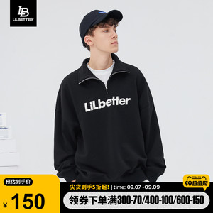 Lilbetter男士半拉链翻领卫衣polo领男装春秋款新款美式休闲外套