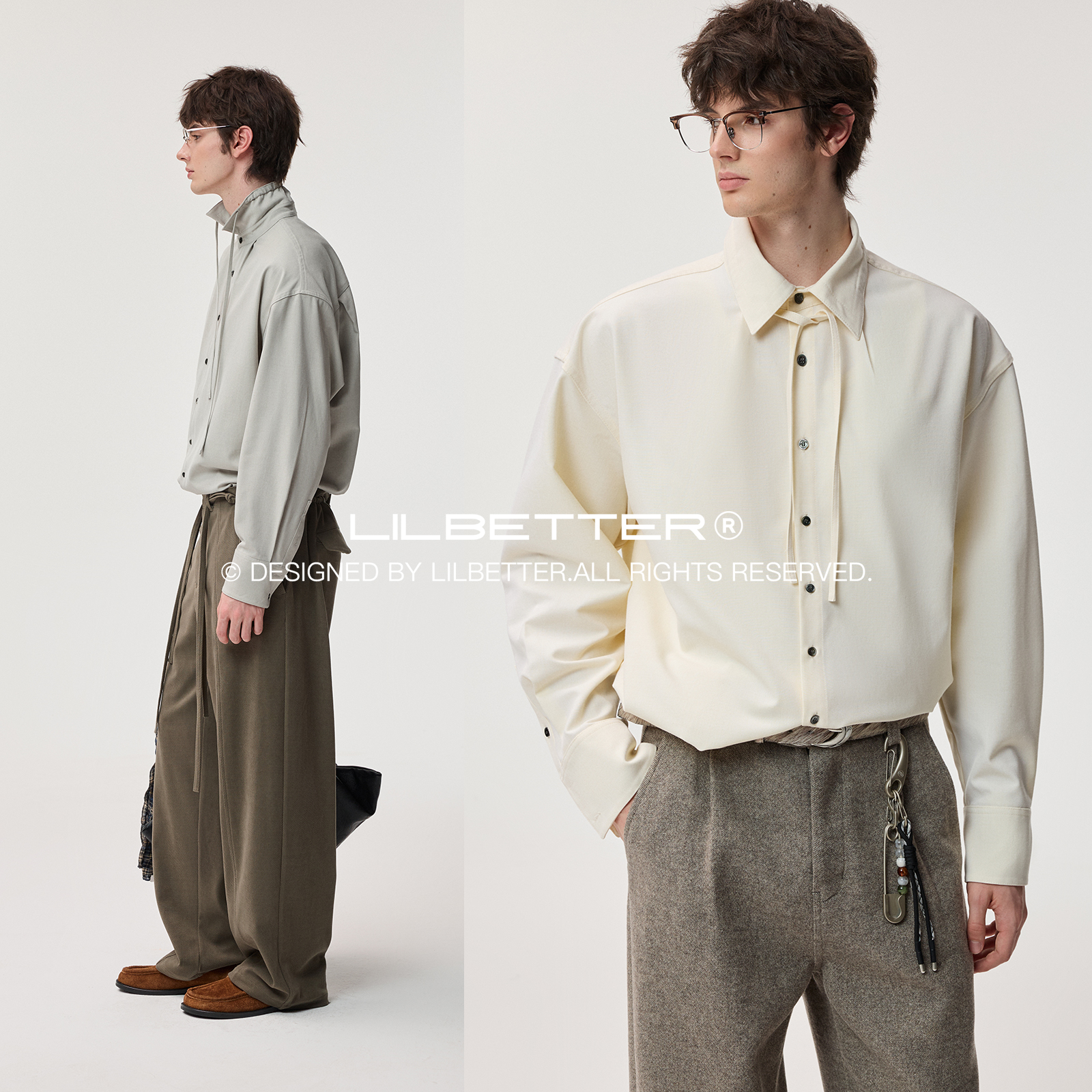 Lilbetter翻领长袖衬衫